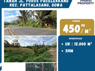 Dijual Tanah Strategis di Jl. Poros Pacelekkang, Pattallassang – Gowa