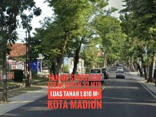 (L) Dijual Tanah Pekarangan LD 32 mtr, Mayjen Panjaitan KOTA MADIUN Lokasi Strategis