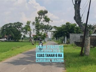 (Bb) Dijual Tanah LD 280 mtr, dekat Jalan Raya Propinsi, Caruban MADIUN, Lokasi Prospektif