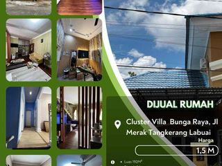 Dijual Rumah Cluster Villa Bunga Raya Pekanbaru Kota!