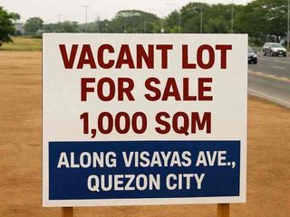 Prime Commercial Vacant Lot For Sale along Visayas Avenue