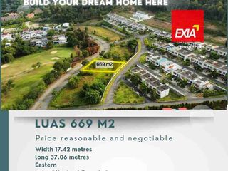 dijual kavling 669m2 Agathis View Golf Batam center