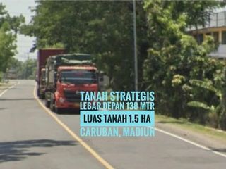 (Bb) Dijual Tanah Zona Industri LD 138 mtr, Dekat Gerbang TOL Caruban MADIUN, Lokasi Mantapp
