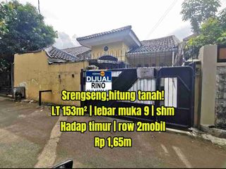 Lokasi emas!Harga masih nego! Hitung tanah! Rumah 1LT dekat jalan srengseng raya jakarta barat