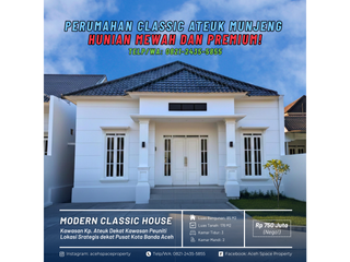 Dijual Rumah Classic di Ateuk Munjeng - Dekat Kawasan Peuniti dan Neusu Kota Banda Aceh!