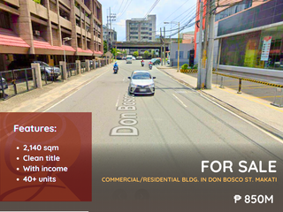 For sale: Commercial/Residential Building located at Don Bosco St. Makati