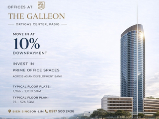 The Galleon Ortigas Office Units for Sale in Pasig City | 10% DP Flexible Payment