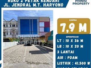 Dijual 2 Petak Ruko Jalan M.T Haryono Kendari dekat Lippo Plaza