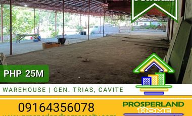 WAREHOUSE FOR SALE – GENERAL TRIAS, CAVITE