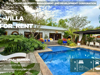VILLA FOR RENT FULLY FURNISHED LOCATED IN A SECURED SUBDIVISION AT BAMBAN TARLAC