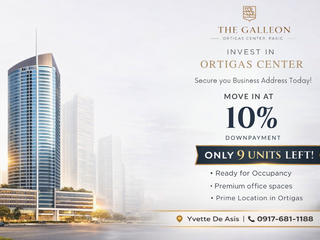 The Galleon Ortigas Office Unit for Sale in Pasig City – Move In with 10% Down