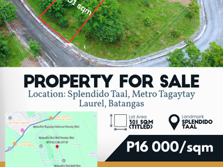 Overlooking Residential Lots for Sale in Splendido Taal Residential Estate Near Twin Lakes