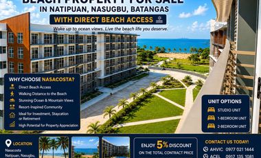 Beach Property for Sale in Natipuan, Nasugbu, Batangas with Direct Beach Access