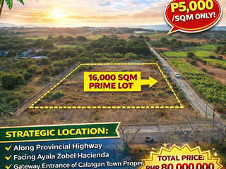 Prime lot along Calatagan Highway corner location