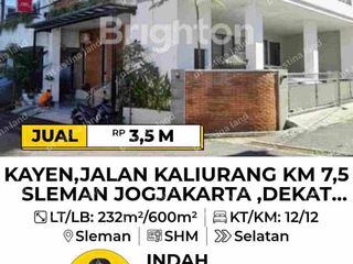 Rumah 3 Lantai Hook Jakal KM 7 Dekat UGM – Cocok Homestay Income 30jt/Bln