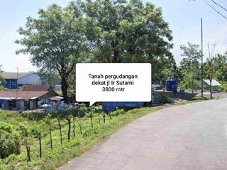 Tanah Pergudangan dekat Jl Ir Sutami Makassar 3800 mtr