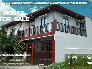 6 BEDROOMS, 4 BATHROOMS HOUSE AND LOT FOR SALE LOCATED IN A SAFE SUBDIVISION AT STA CRUZ MAGALANG