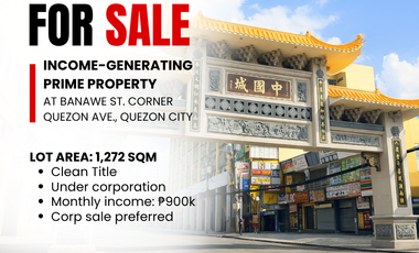 For Sale: Prime Income-Generating Property at Banawe St. corner Quezon Ave., Quezon City