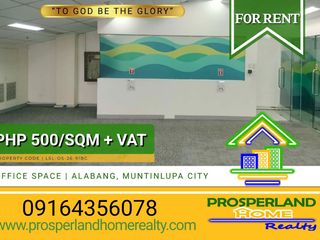 OFFICE SPACE FOR LEASE IN ALABANG, MUNTINLUPA CITY