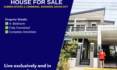 Fully Furnished House for Sale in Ilumina Estates, Communal, Buhangin, Davao City