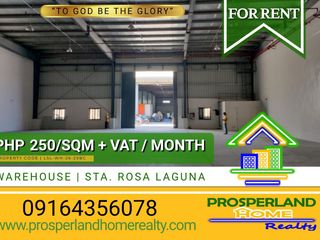 WAREHOUSE FOR LEASE – STA. ROSA LAGUNA