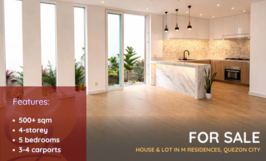 For Sale: Brand New House & Lot located at M Residences Matandang Balara Quezon City