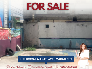FOR SALE Corner Commercial Lot in P. Burgos, Makati Ave., Makati City