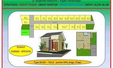 DIJUAL RUMAH SUBSIDI di KAJEN , STRATEGIS