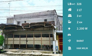 Dijual Rumah Usaha Kawasan Kuliner Area Jalan Ciliwung Malang