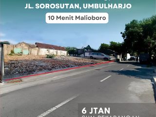 Dijual Tanah Apik Lokasi Premium Tepi Jl. Sorosutan Umbulharjo Kodya Yogyakarta *