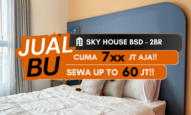 Jual BU Apartemen Sky House BSD 2BR Semi Furnished Dekat AEON Mall