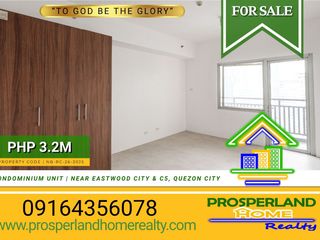 UNIT 35E, ASPIRE TOWER – CONDOMINIUM UNIT FOR SALE / FOR LEASE, NEAR EASTWOOD CITY & C5 – QUEZON CITY