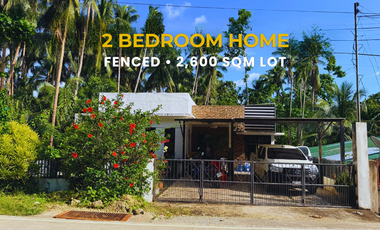 2BR House for Sale in San Francisco, Camotes | 2,600 sqm Lot Along Main Road