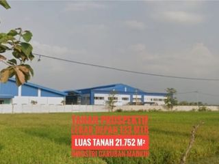 L// Tanah zona Industri LD 133 mtr, dekat Gerbang Tol CARUBAN Madiun, Lokasi Mantapp