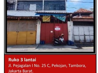 Di Jual Ruko 3 Lantai Aset Bank di Jl. Pejagalan I Pekojan, Tambora, Jakarta Barat.