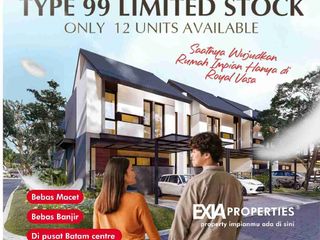 rumah baru type 99 2 lantai sebelah Megamall di Royal vasa KPR expres harga Cash