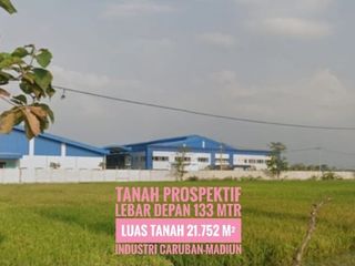 W// Tanah zona Industri LD 133 mtr, dekat Gerbang Tol CARUBAN Madiun, Lokasi Baguss