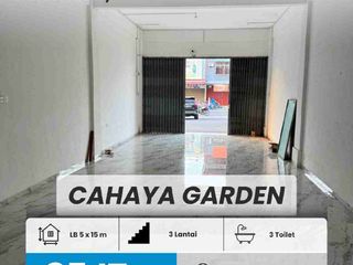 Disewakan Ruko Di Cahaya Garden 3lantai  3toilet cocok untuk segala usaha lokasi sudah ramai