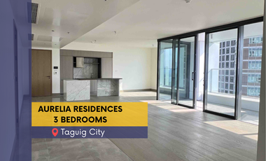 3 Bedroom condo unit For Sale in Aurelia Residences at Taguig City BGC