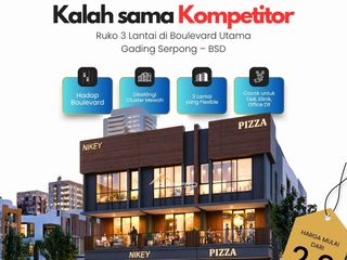 Ruko Pasadena Square South Gading Serpong Hadap Taman Rasa Komersial Hot Area