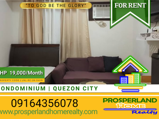 STUDIO CONDO UNIT FOR RENT – QUEZON CITY