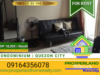 STUDIO TYPE CONDO UNIT WITH BALCONY FOR RENT – CUBAO, QUEZON CITY