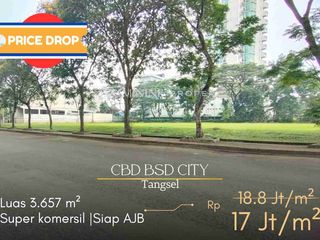 DIJUAL KAVLING KOMERSIL AREA CBD, BSD CITY, TANGERANG SELATAN