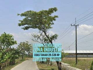 Bb// Tanah KIP (Kawasan Peruntukan Industri) Caruban MADIUN, Lokasi Mantap
