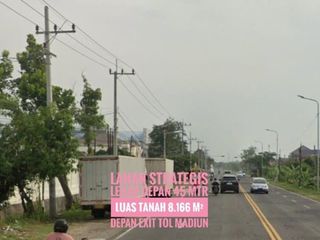 W// Tanah LD 45 mtr, depan Exit TOL Dumpil MADIUN, Lokasi Cantik