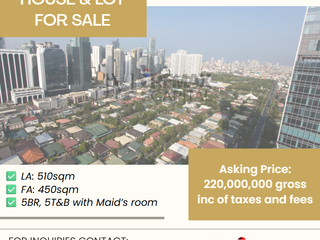 FOR SALE: Premier 5 BR House & Lot in Bel-Air 2 Residences Makati City (CMS-26-019)