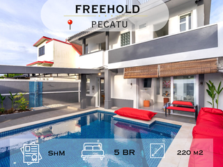 Modern 5 Bedrooms Villa With Ocean View From Rooftop At Pecatu