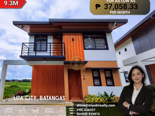 9.3M Brand New 2 Storey House & Lot w/3BR in Brgy. Balintawak, Lipa City Batangas For Sale LSS