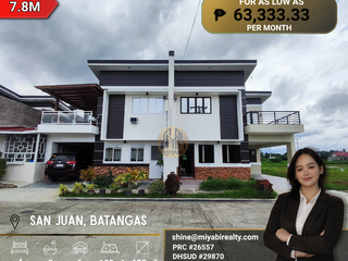7.8M RFO 2 Storey House & Lot in Buhay na Sapa San Juan Batangas  For Sale LSS