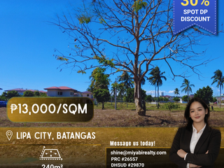 3.3M 240sqm Residential Lot For Sale in Latag Lipa City Batangas LSS